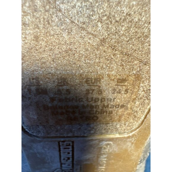 Fergalicious Retro Peep Toe Ankle Booties With Stacked Heels Size 7.5 - Picture 9 of 10